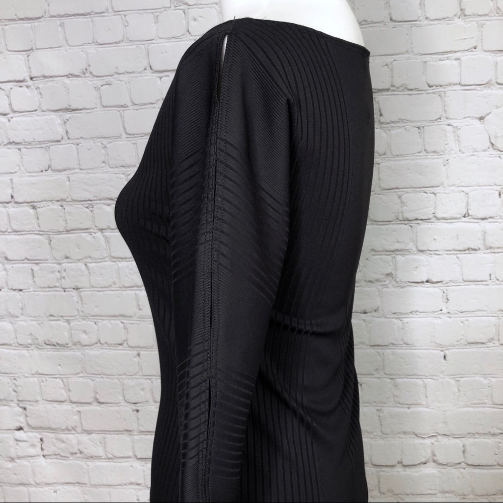 BCBGMaxAzria Black Ribbed Top - Picture 3 of 6